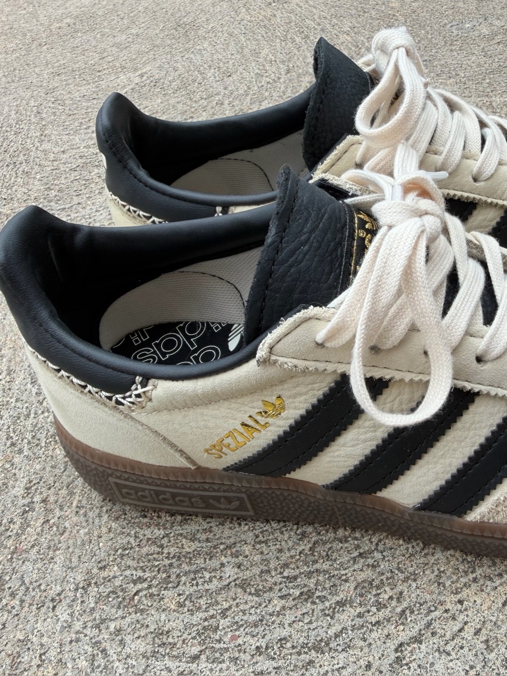 Adidas Spezial Cream & Black Sneakers